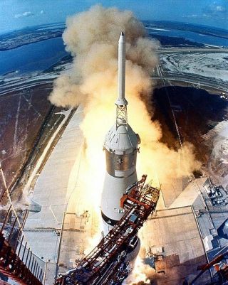 Apollo 11 Lunar Mission Rocket Launch 8x10 Silver Halide Photo Print
