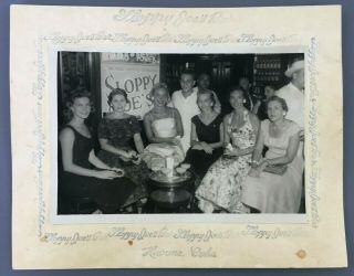 C1950s Sloppy Joes Bar Havana Cuba Photograph Young Women Drinking Cocktails
