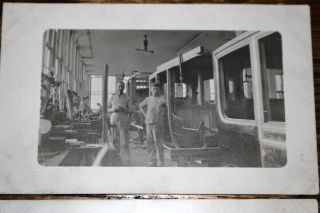 4940,  Two Scarce Real Photo,  Workers Inside Troy Buggy Oh Circa 1910 - 15