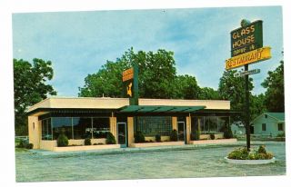 Glass House Drive In Restaurant,  Atlanta,  Ga Old Postcard