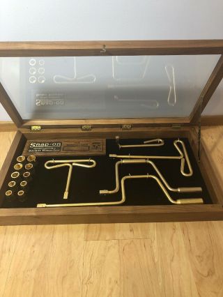 Snap On Tools 75th Anniversary Award 18k Gold Plate Socket Set In Wood Case