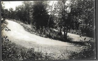 Rppc Hairpin Curve On Cottage Row,  Fish Creek Wi,  Mailed 1936 From Door County