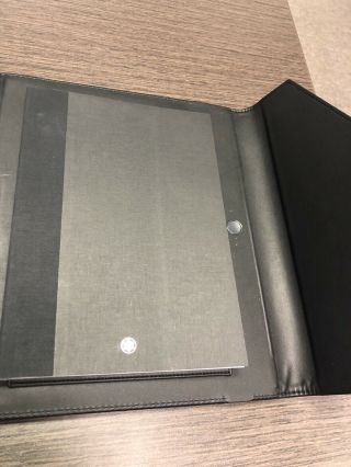 Montblanc Augmented Paper Black W/ Pen Set And Notebook