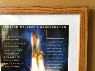 2011 NASA Space Shuttle Program STS - 135 Commendation with US Flag Flown in Space 4