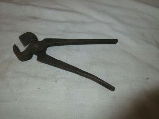Horseshoe Nail Puller,  Pliers,  Old,  Vintage,  Collectible,  7 "