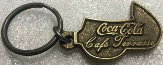 Vintage Solid Metal Promo Keychain Coca Cola Porte - Clés Terrace Chez Jp Cocacola
