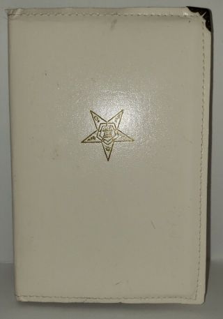 Vintage 2000 Ritual Of The Order Of The Eastern Star Hardcover W/ Leather Cover