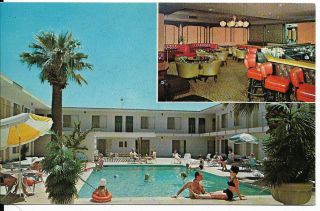 Indio Ca East Of Palm Springs,  California " El Morocco Motor Hotel " Postcard