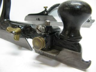 TYPE 2 STANLEY No.  46 COMBINATION PLOW PLANE with WRAP AROUND FENCE and IRONS 7