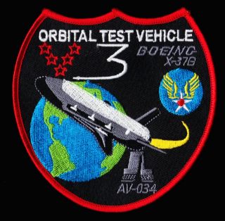 X - 37B ORBITAL TEST VEHICLE OTV 3 ATLAS V BOEING ULA USAF DOD SPACE PLANE PATCH 2