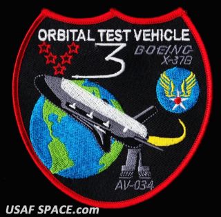 X - 37B ORBITAL TEST VEHICLE OTV 3 ATLAS V BOEING ULA USAF DOD SPACE PLANE PATCH 3