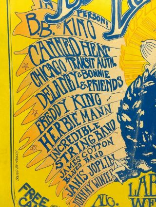 Texan Rock Holy Grail - 1969 Texas International Pop Festival Poster 3