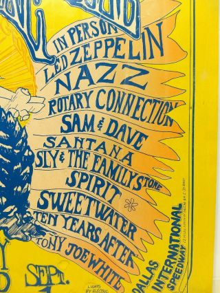 Texan Rock Holy Grail - 1969 Texas International Pop Festival Poster 4