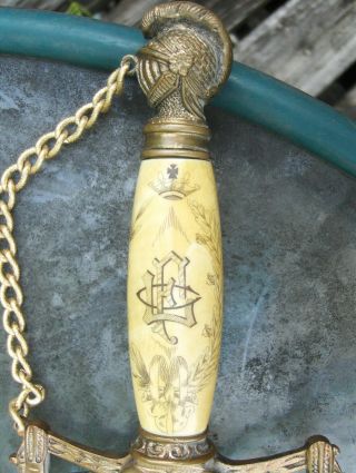 HENDERSON AMES Ca 1890s Masonic Knights Templar Sword & Scabbard - 98 - NEAR 7