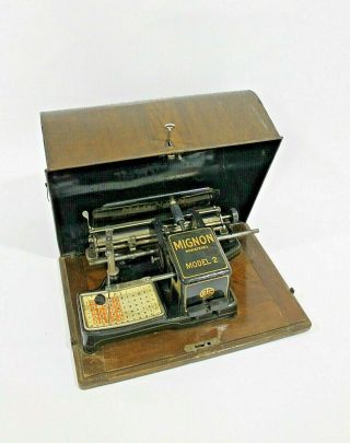 Mignon Nº 2 1911 Index Typewriter