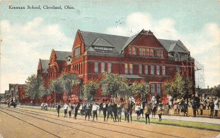 Cleveland Ohio 1910 Postcard Kinsman School Children