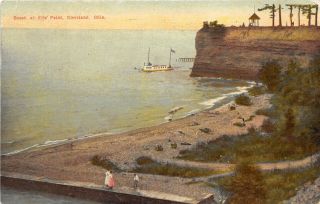 Cleveland Ohio 1910 Postcard Beach At Ells Point