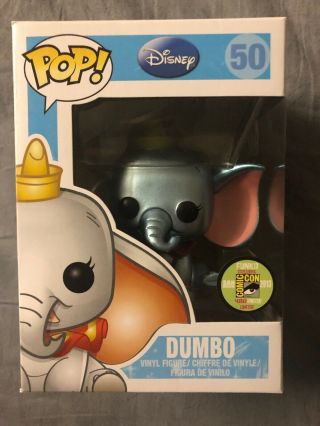 Funko Pop Disney Metallic Dumbo Sdcc 2013 Exclusive Le 480