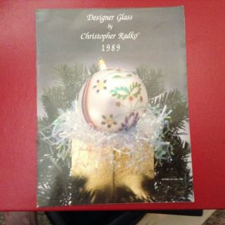 1989 Christopher Radko Ornament Sheets Rare