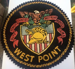 Vintage West Point 5 And 1/2 In.  Round Felt.  Good Color