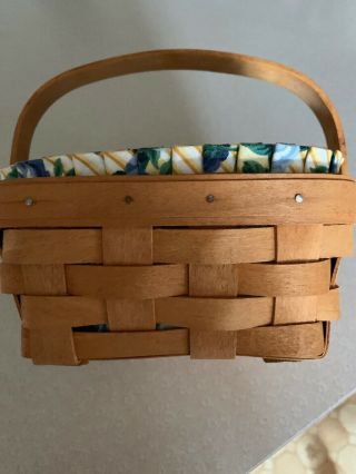 Longaberger Small Berry Basket With Liner