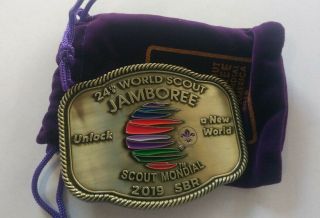 2019 World Scout Jamboree Official Buckle.  Limited Number Of 2500.  Item