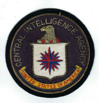 Us Cia Central Intelligence Agency Gold Bullion Patch -