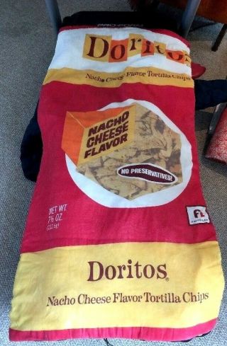 1970s Frito Lay Doritos Nacho Chips Child Sleeping Bag Weird Kitsch Advertising