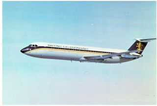 Postcard British Caledonian Airways - Bac 111 - 500 (airline Issue)