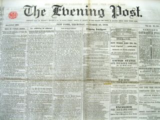 10 1859 Newspapers Trial Of John Brown For Raid On Harper 