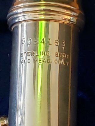 Sterling Silver Flute By W.  T Armstrong