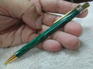 Cartier56 Trinity Chain Vendome Green Emerald With Gold Ball Point Pen Rare