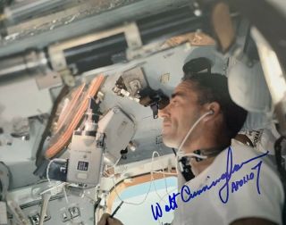 Walt Cunningham Hand Signed 8x10 Photo Nasa Apollo 7 Mission Authentic Autograph