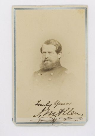 Civil War Cdv Photo Surgeon John M.  Allen,  54th Pa Volunteer Infantry Regiment
