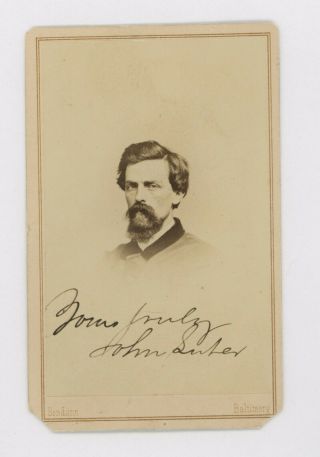 Civil War Cdv Photo Captain John P.  Suter,  54th Pa Volunteer Infantry Regiment