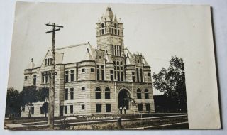 Early 1900s Court House At Hebron Utah Real Photo Post Card