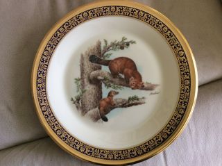 Lenox Boehm Woodland Wildlife Plate 24K Gold Trim - Complete 10 plate set 4