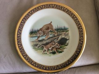 Lenox Boehm Woodland Wildlife Plate 24K Gold Trim - Complete 10 plate set 5