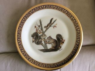 Lenox Boehm Woodland Wildlife Plate 24K Gold Trim - Complete 10 plate set 6