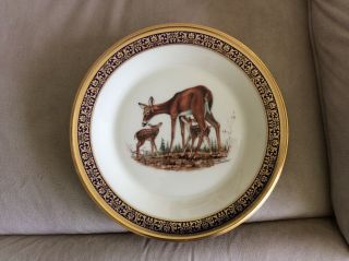 Lenox Boehm Woodland Wildlife Plate 24K Gold Trim - Complete 10 plate set 7
