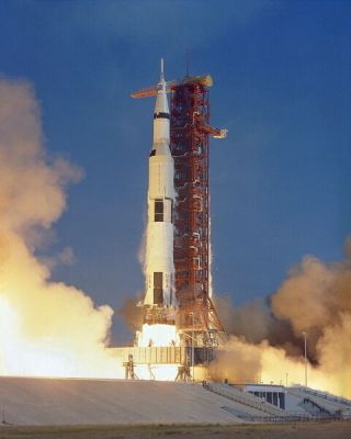 11x14 Nasa Photo: Launch Of Apollo 11,  First Lunar Moon Landing Mission