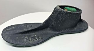 Antique Cast Iron Cobbler Shoe Maker Form Child Size 6 3/4 " Mall Cl