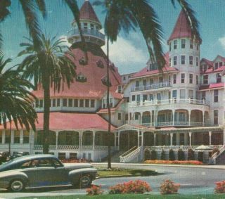 California Ca Hotel Del Coronado Postcard Old Vintage Card View Standard Post Pc