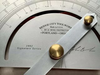 Bridge City Tool - Bp18 Bevel Protractor,  Signature Series 1992