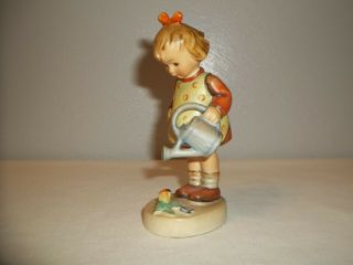 Vintage Goebel Hummel 74 Porcelain Figure Girl With Watering Can 4 1/2 " Tall
