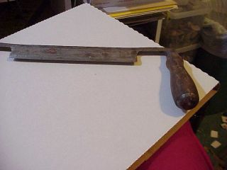 Vintage 8 Inch Draw Knife Marked Bay State Wood Tool Usa Made