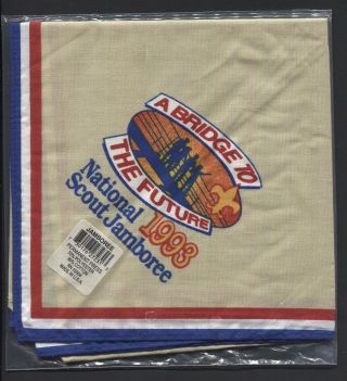 Bsa National Jamboree 1993 Scout Neckerchief - In Bag & Tag Below Logo