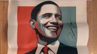 18 X 24 Indiana Vote Poster Autograph By Barack Obama signed 2