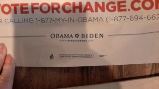 18 X 24 Indiana Vote Poster Autograph By Barack Obama signed 5