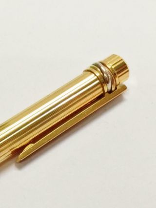 Authentic Cartier Fountain Pen Gold Tone Color PEN145 11